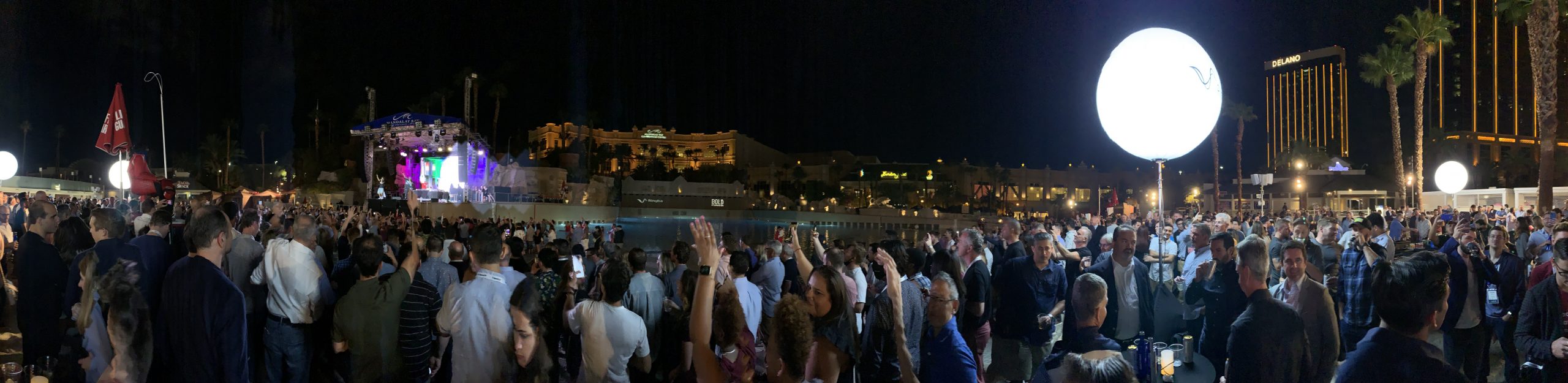 Panoramic of Ludacris concert at InsureTech Connect 2021