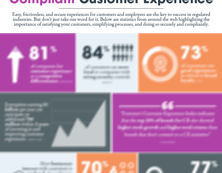 The Case for a Simple, Secure & Compliant Customer Experience Infographic Screenshot